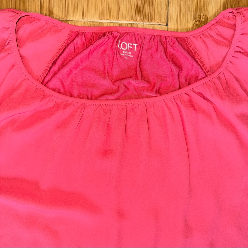 LOFT Ruffled Sleeve Blouse - Picture 2 of 3
